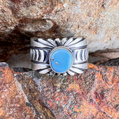 Golden Hill Sterling Silver Ring by Ray Coriz - Size 8