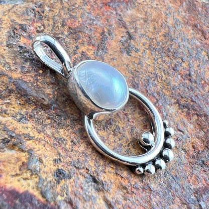 Freshwater Pearl Sterling Silver Pendant by Ray Coriz