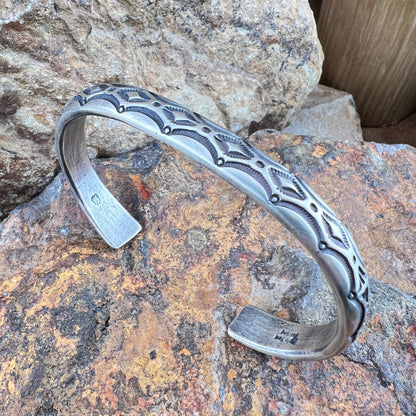 Sterling Silver Cuff Bracelet by Elgin Tom