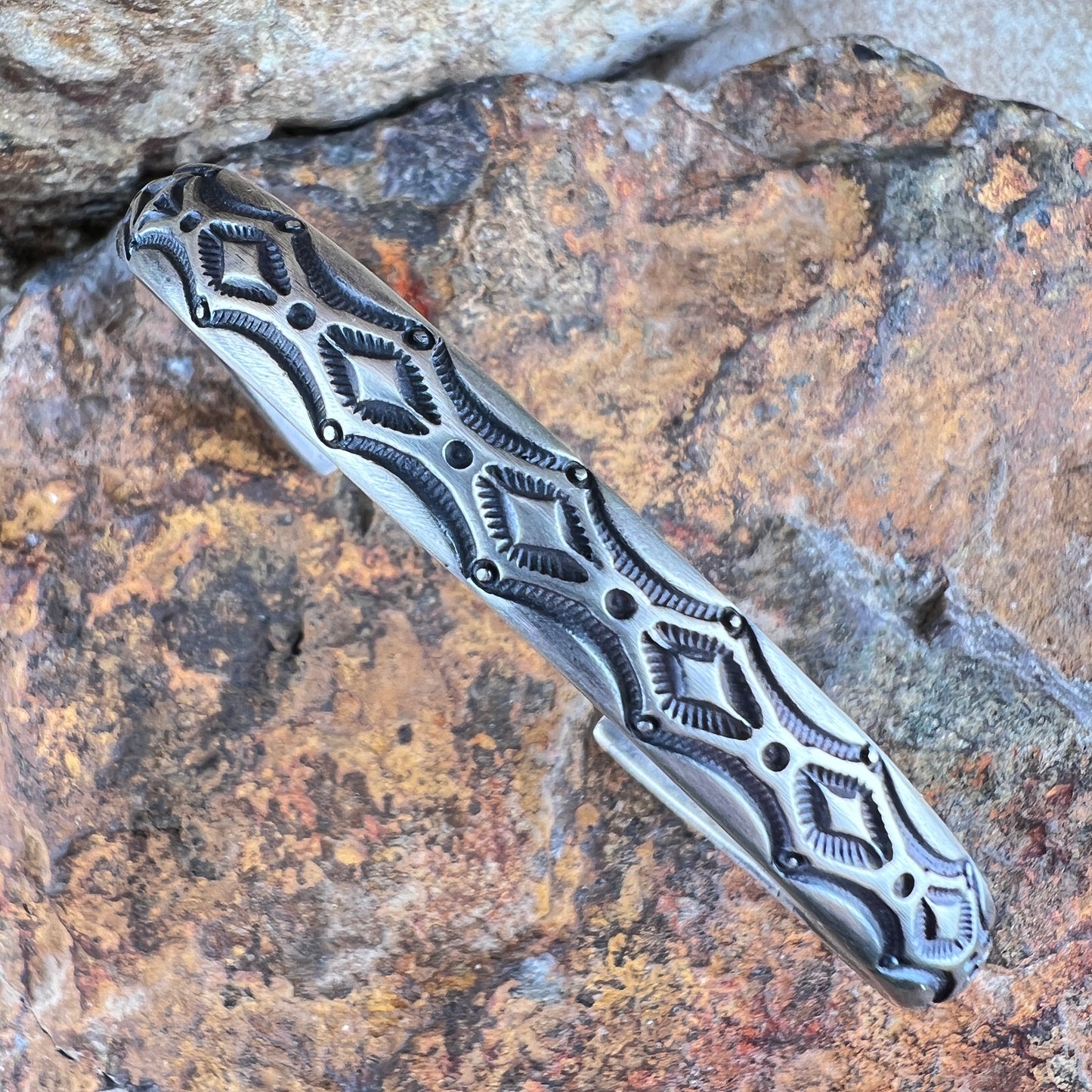 Sterling Silver Cuff Bracelet by Elgin Tom