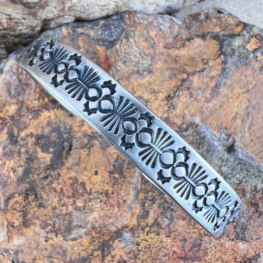 Sterling Silver Stamped Bracelet By Michael Thompson