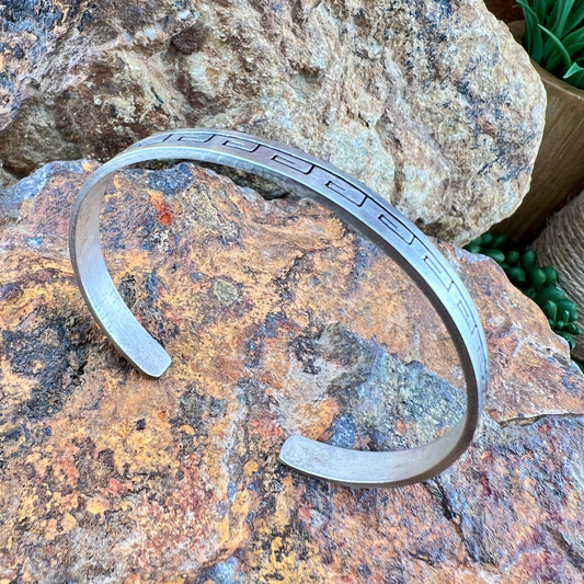 Sterling Silver Stamped Bracelet by S. Skeets