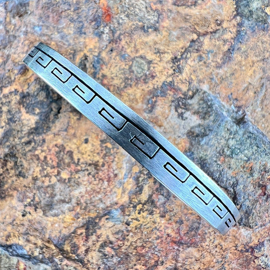 Sterling Silver Stamped Bracelet by S. Skeets