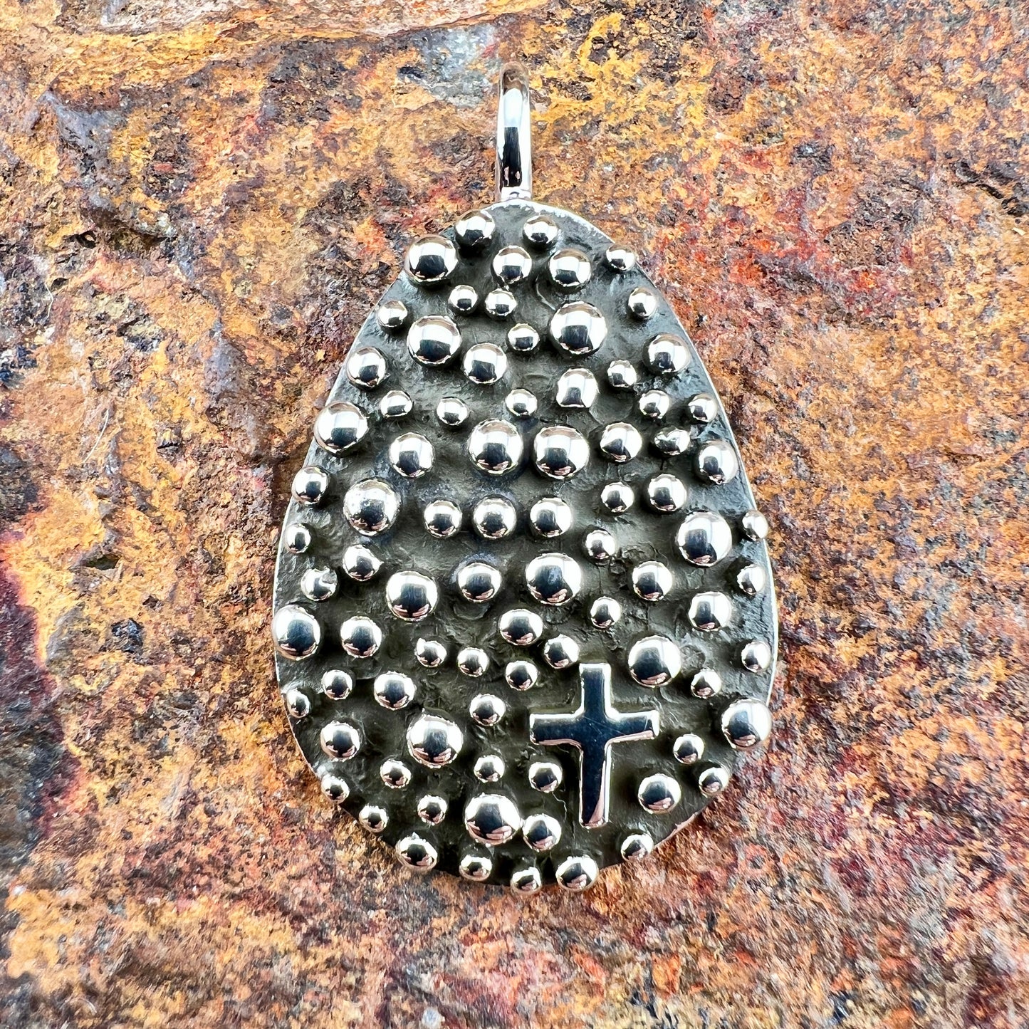 Million Drops Sterling Silver Pendant by Akee Douglas