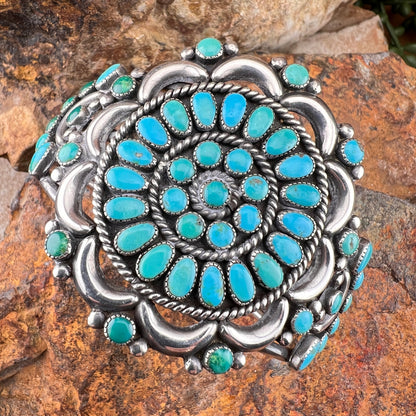 Vintage Turquoise Cuff Bracelet - Estate