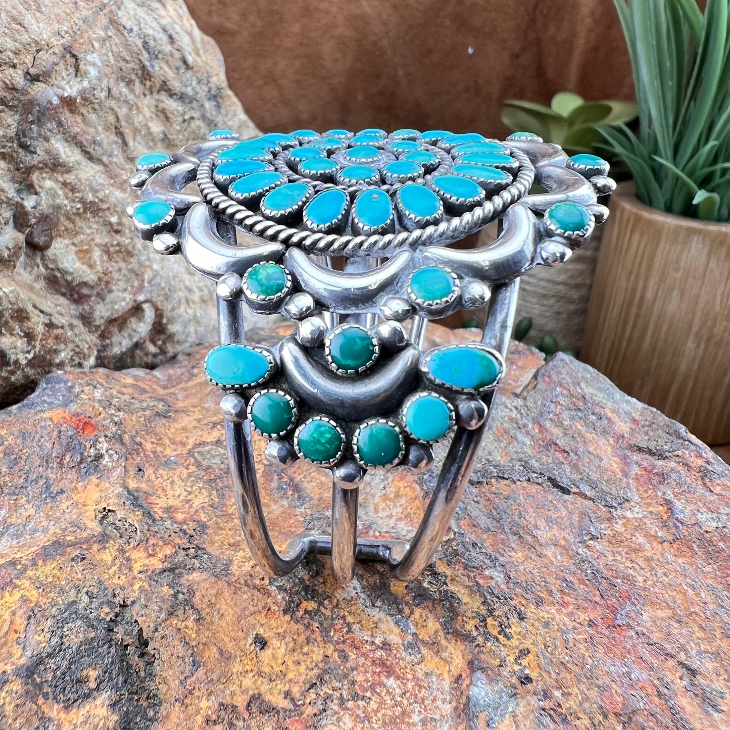 Vintage Turquoise Cuff Bracelet - Estate