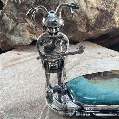 Golf-Themed Sterling Silver Sculpture by Bennie Ration