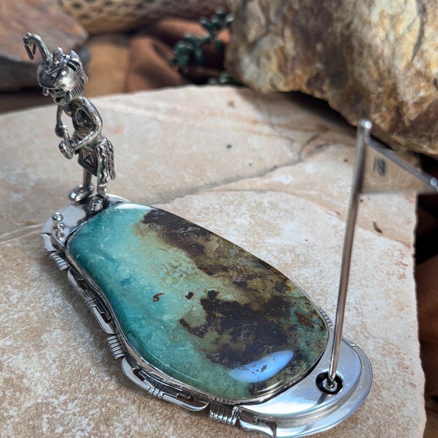 Golf-Themed Sterling Silver Sculpture by Bennie Ration