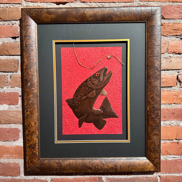 Contemporary Copper Art Oberkirsch Design - Brown Trout