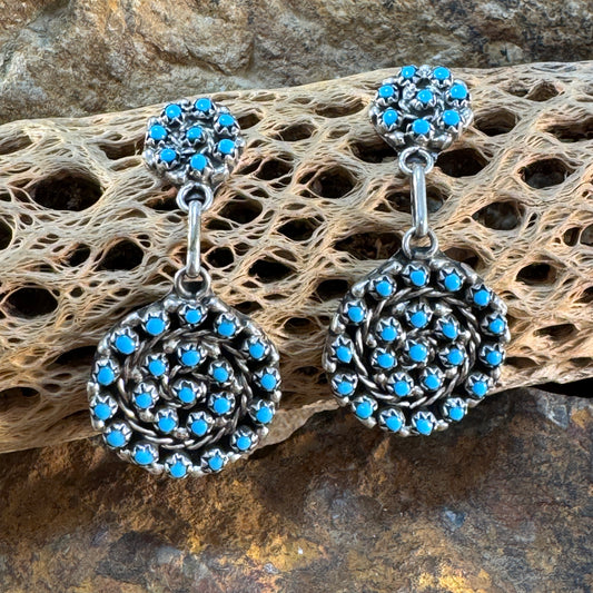 Randy Hooee Petit Point Dangle Earrings