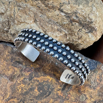 Million Drops Sterling Silver Cuff Bracelet by Ray Coriz