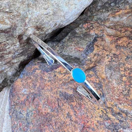 Sleeping Beauty Petite Cuff Bracelet by Artie Yellowhorse