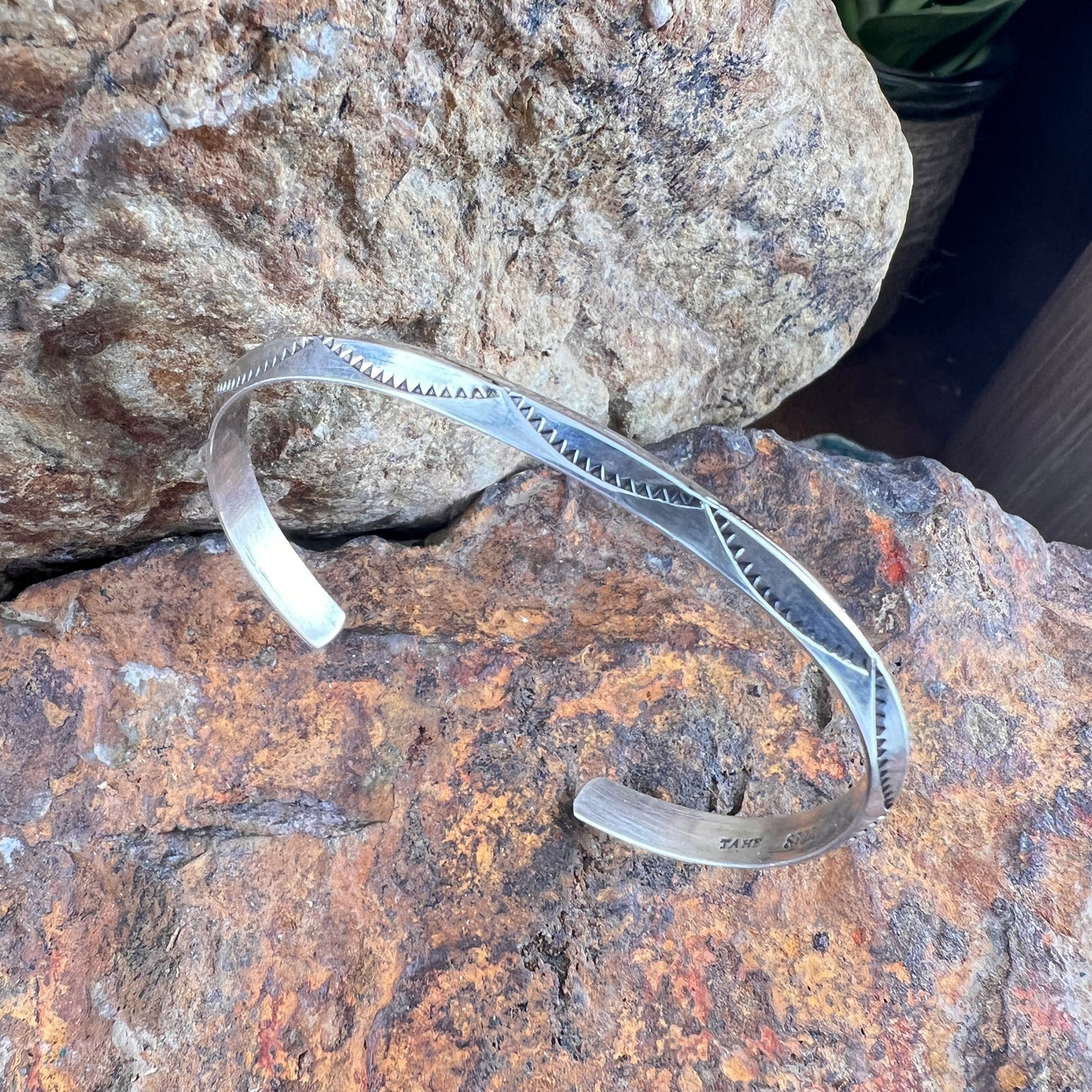 Sterling Silver Cuff Bracelet by Verna Tahe