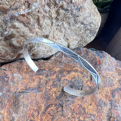 Sterling Silver Cuff Bracelet by Verna Tahe