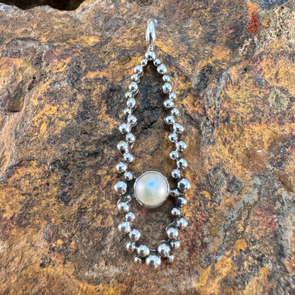 Million Drops Fresh Water Pearl Sterling Silver Pendant by Ray Coriz