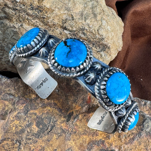 Ithaca Peak Turquoise Cuff Bracelet by Billy Jaramillo