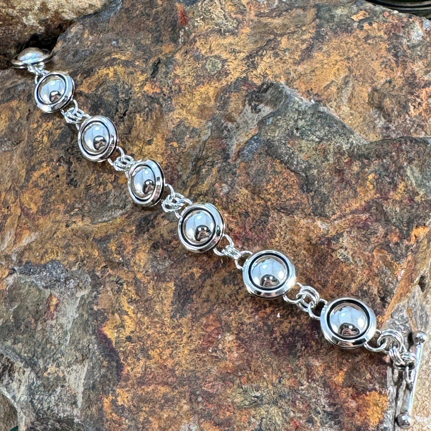 Sterling Silver Link Bracelet by Artie Yellowhorse