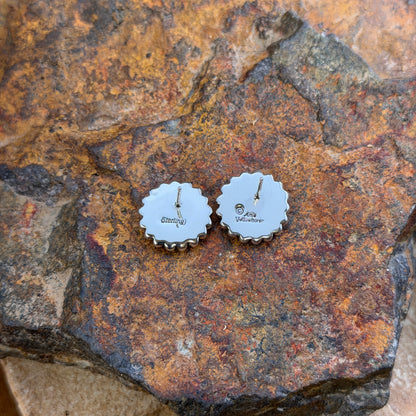 Sterling Silver Dome Post Earrings by Artie Yellowhorse