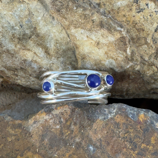 Lapis Lazuli Sterling Silver Ring by Murphy Platero