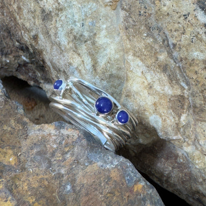 Lapis Lazuli Sterling Silver Ring by Murphy Platero