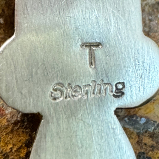 Purple Charoite Sterling Silver Earrings by Mary Tso