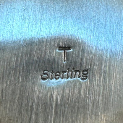 Orange Spiny Oyster Sterling Silver Earrings by Mary Tso