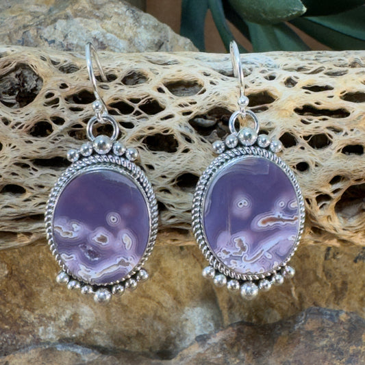 Agua Nuevo Agate Earrings by Artie Yellowhorse