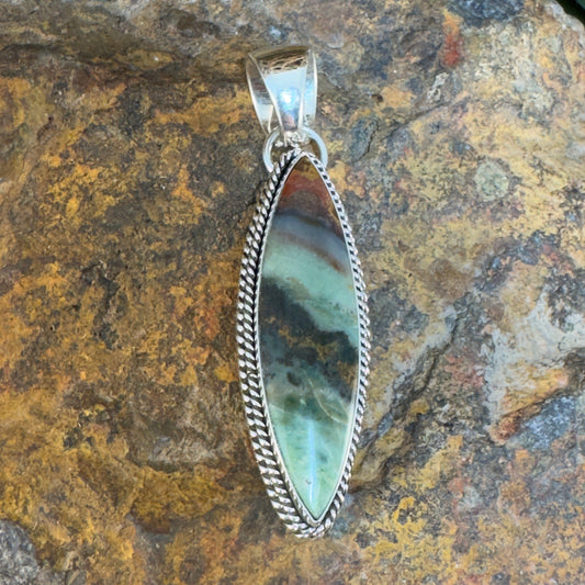 Opal Wood Pendant by Artie Yellowhorse