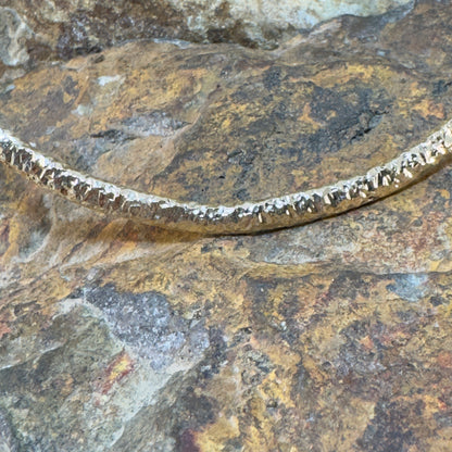 14K Gold Plated Collar Hammered Necklace by Artie Yellowhorse