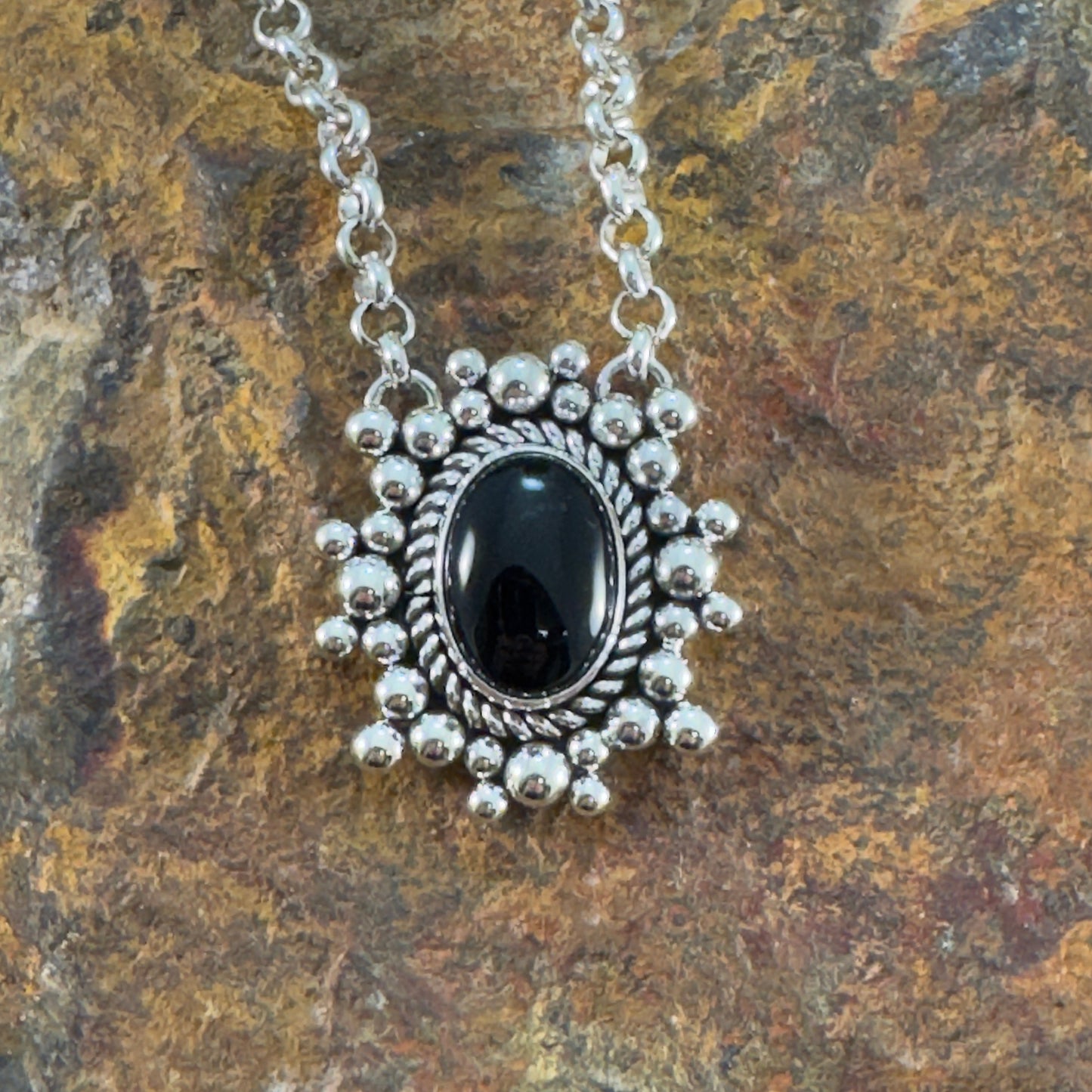 Black Onyx Necklace by Artie Yellowhorse