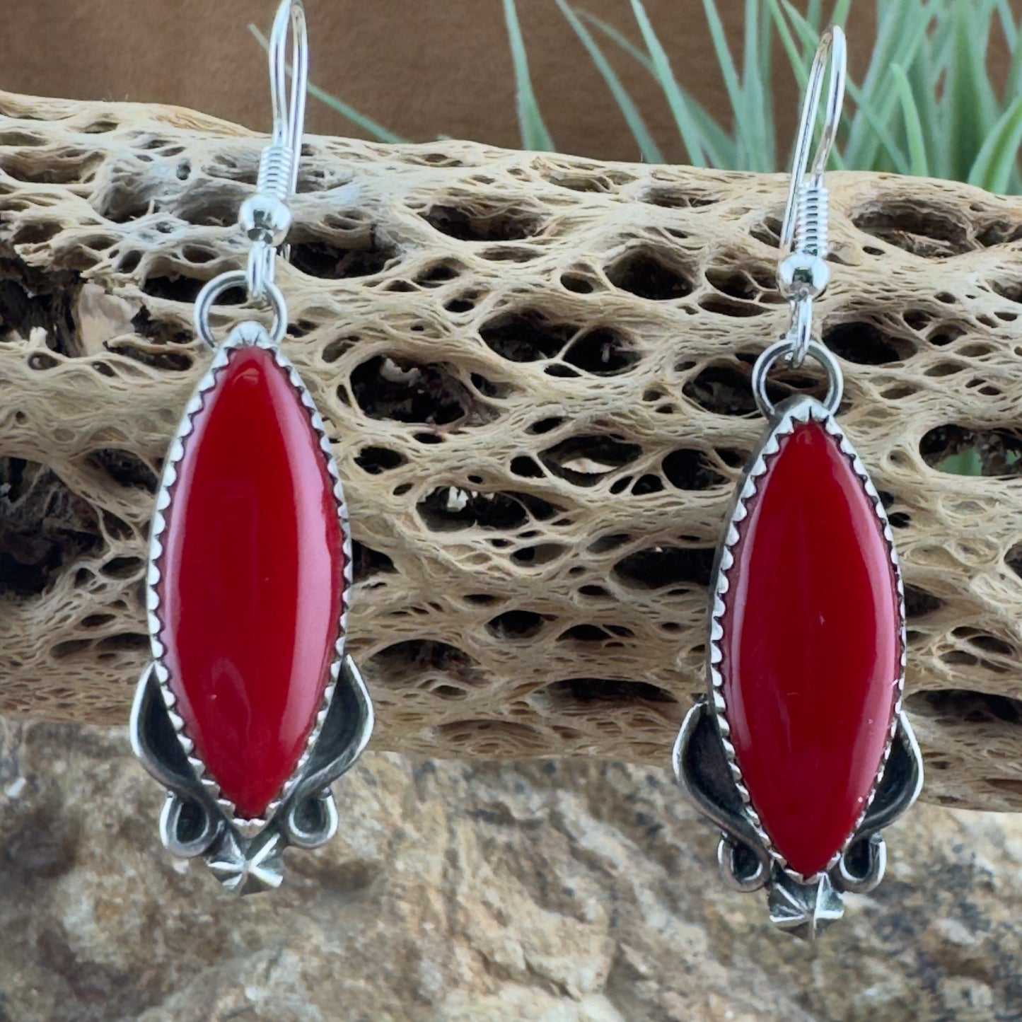 Rosarita Long Marquise Earrings by Mary Tso
