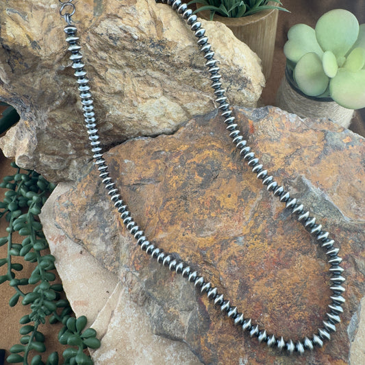 Slim Navajo Pearls Necklace – 7mm, 26" by Michelle Jameson