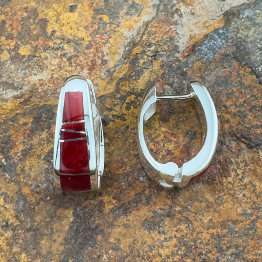 David Rosales Rosarita Sterling Silver Earrings Huggie