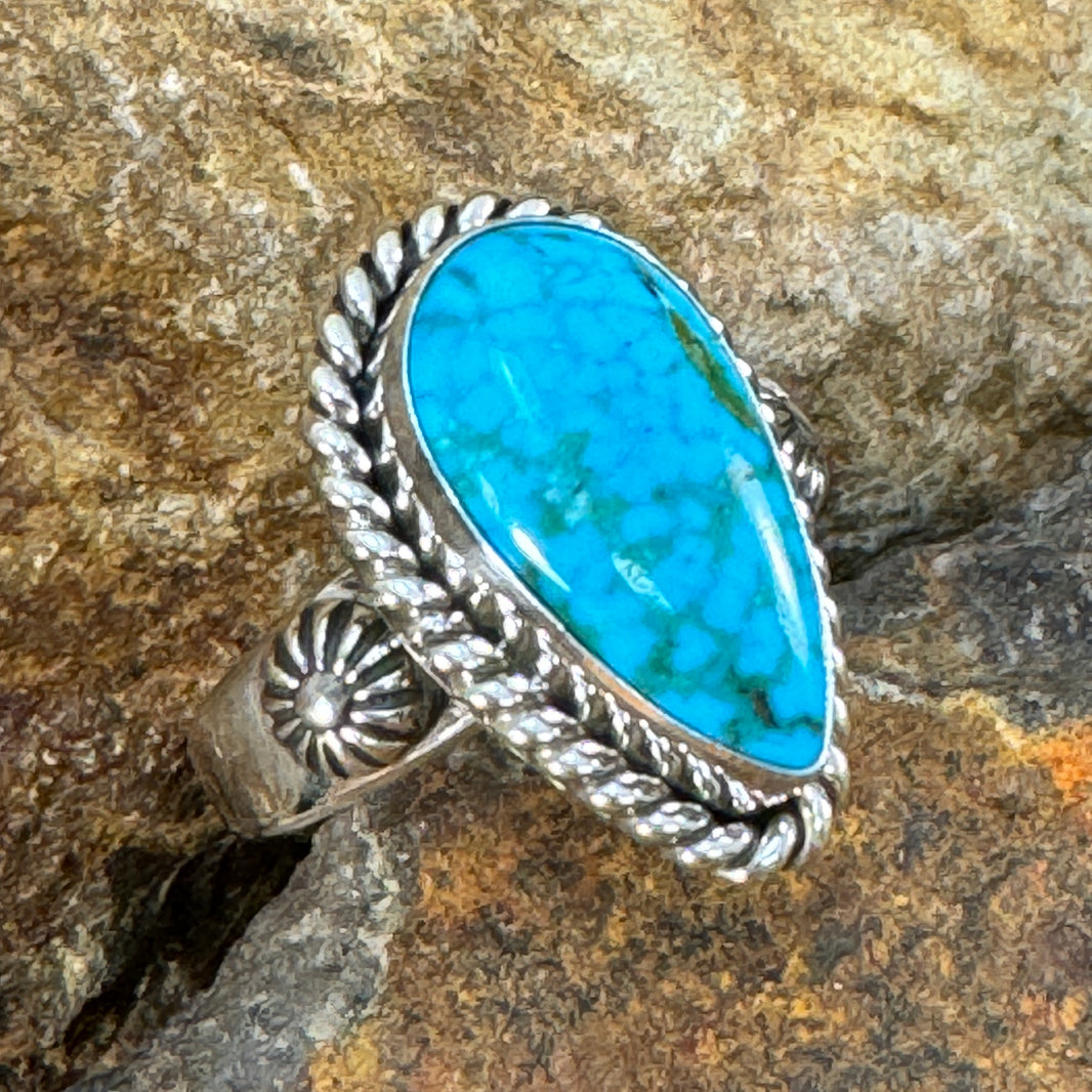 • IDOLATRY • kingman turquoise + silver ring