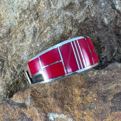 David Rosales Rosarita Inlaid Sterling Silver Ring