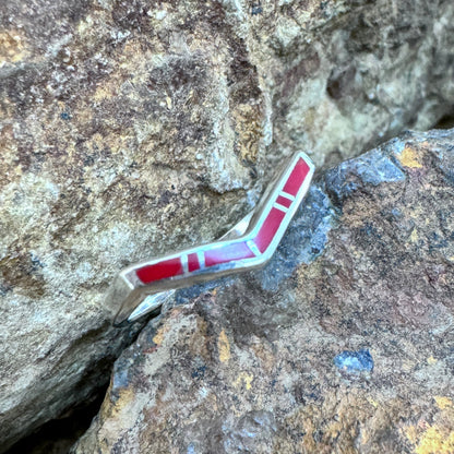 David Rosales Rosarita Inlaid Sterling Silver Ring