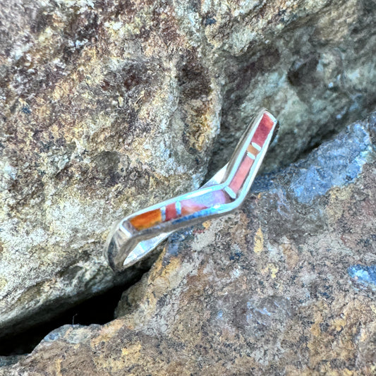 David Rosales Desert Fire Sterling Silver Ring