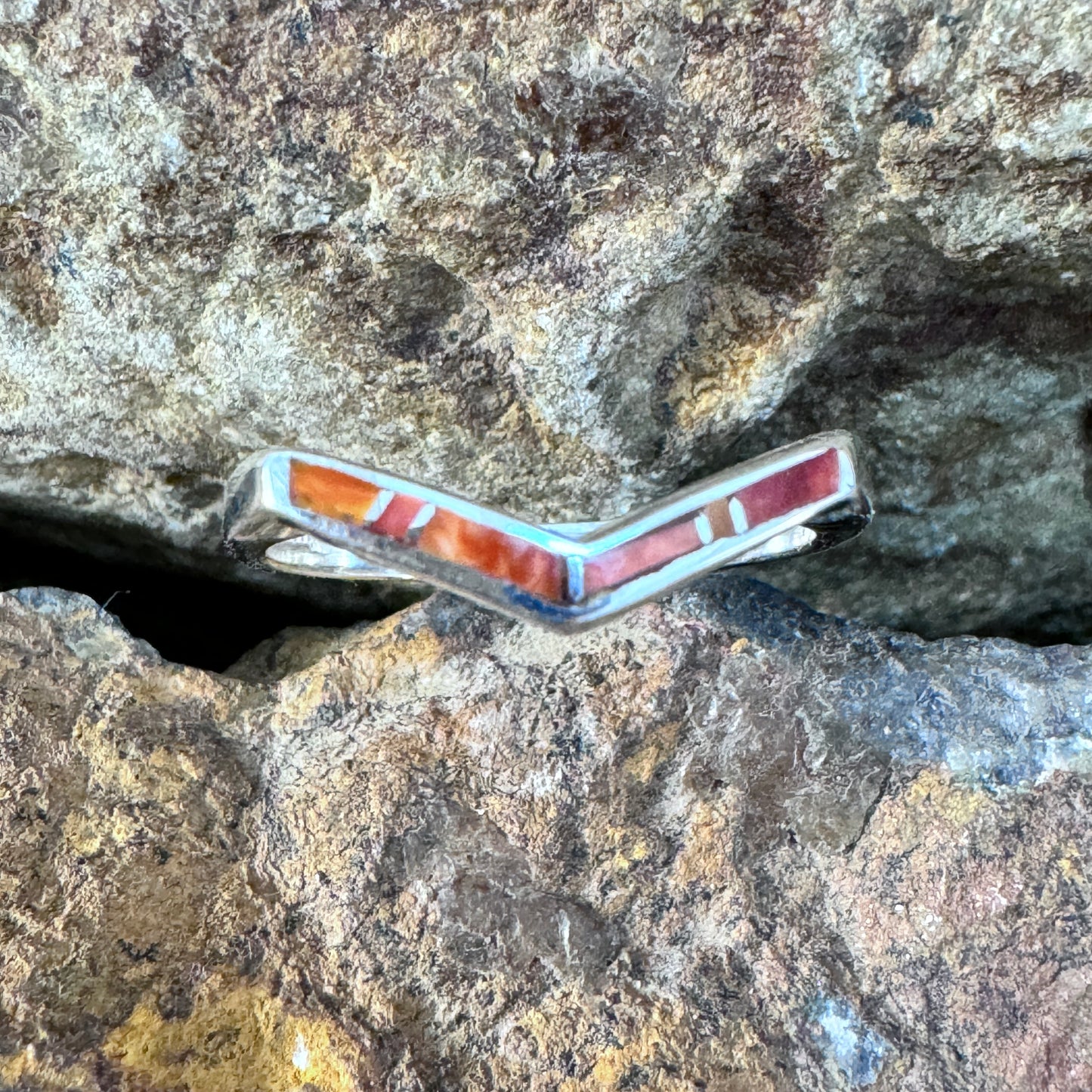 David Rosales Desert Fire Sterling Silver Ring