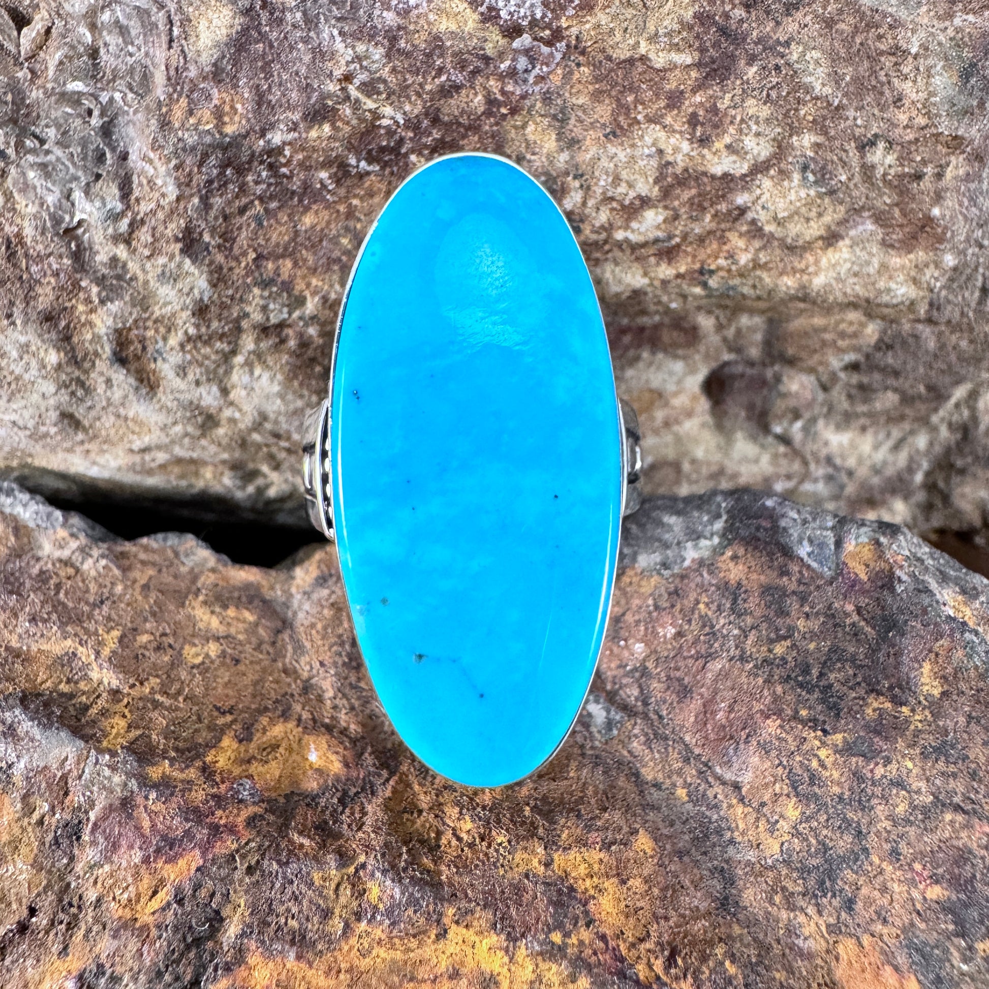 David Rosales Kingman Turquoise Sterling Silver Ring