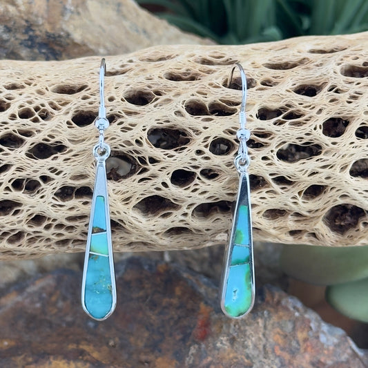 David Rosales Sonoran Gold Inlaid Sterling Silver Earrings