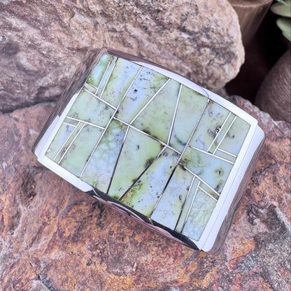 David Rosales Palomino Inlaid Sterling Silver Bracelet