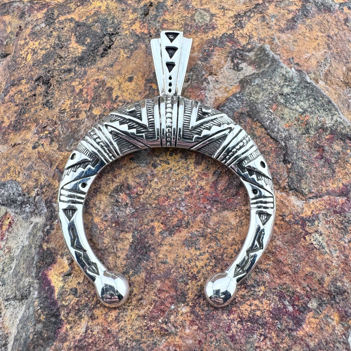 David Rosales Sterling Silver Naja Pendant