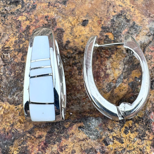 David Rosales Pristine Sterling Silver Earrings Huggie