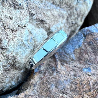 David Rosales Pristine Inlaid Sterling Silver Ring