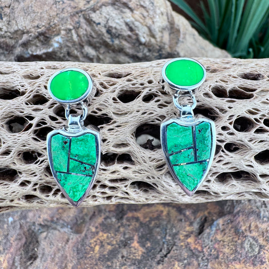 David Rosales Gaspiete Inlaid Sterling Silver Earrings