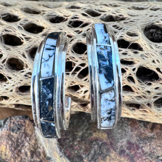 David Rosales White Buffalo Collection Hoop Earrings