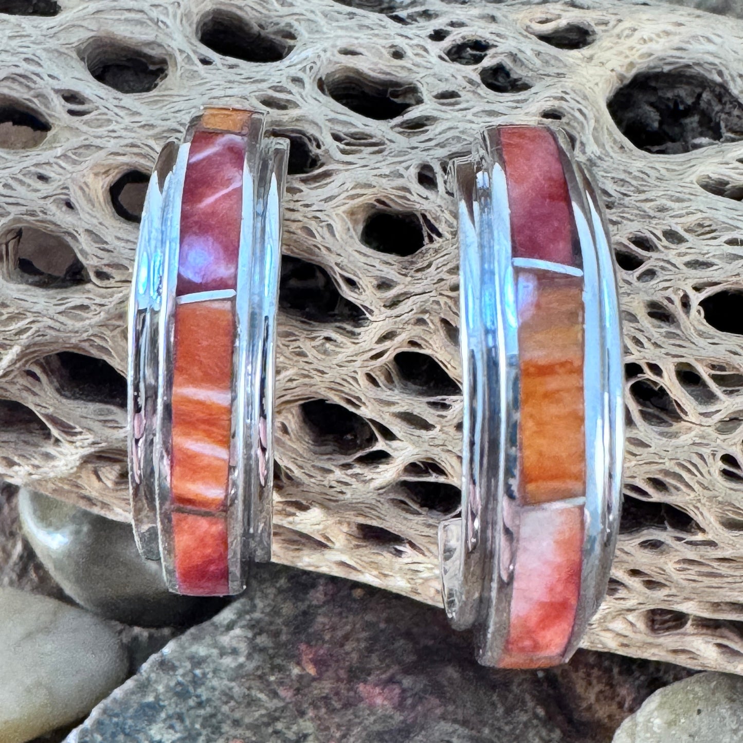 David Rosales Desert Fire Collection Hoop Earrings