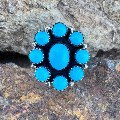 Anna Spencer Kingman Turquoise Cluster Ring