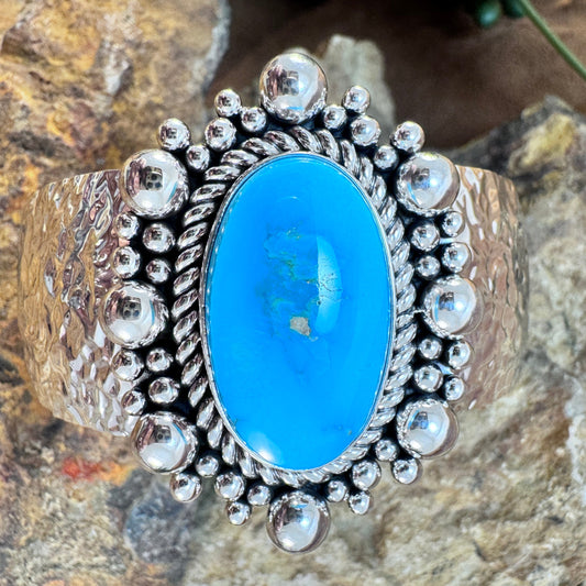 Sleeping Beauty Turquoise Cuff Bracelet by Artie Yellowhorse