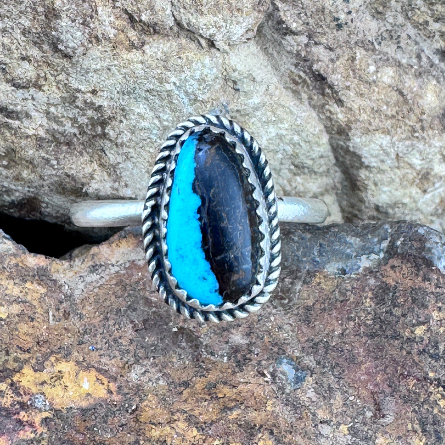 Bisbee Turquoise Ring by Mary Tso